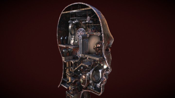 Head of Wheels & Metal 3D Model