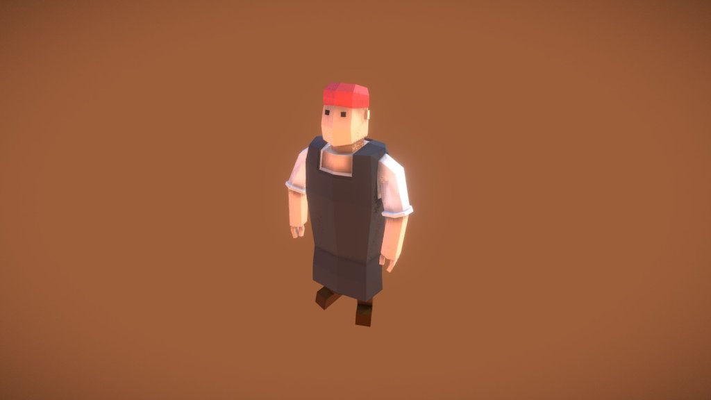 Medieval Fantasy - Blacksmith Character — Sketchfab embed 3D viewer