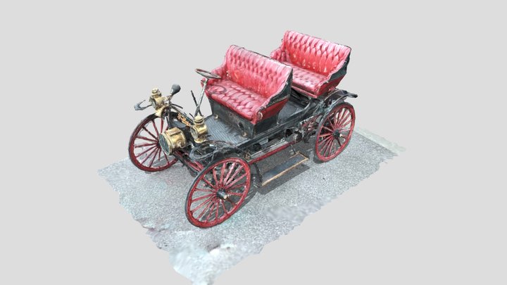 1909 Tudhope McIntyre antique car - copy 3D Model
