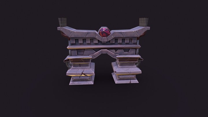 Steampunk Gate 3D Model