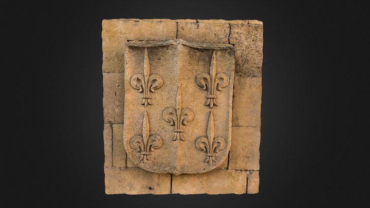 Escudo Maldonado iglesia San Benito Salamanca. 3D Model