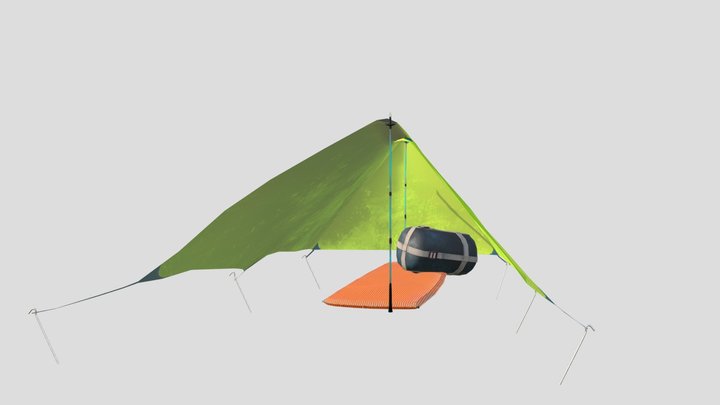 CampingScene 3D Model
