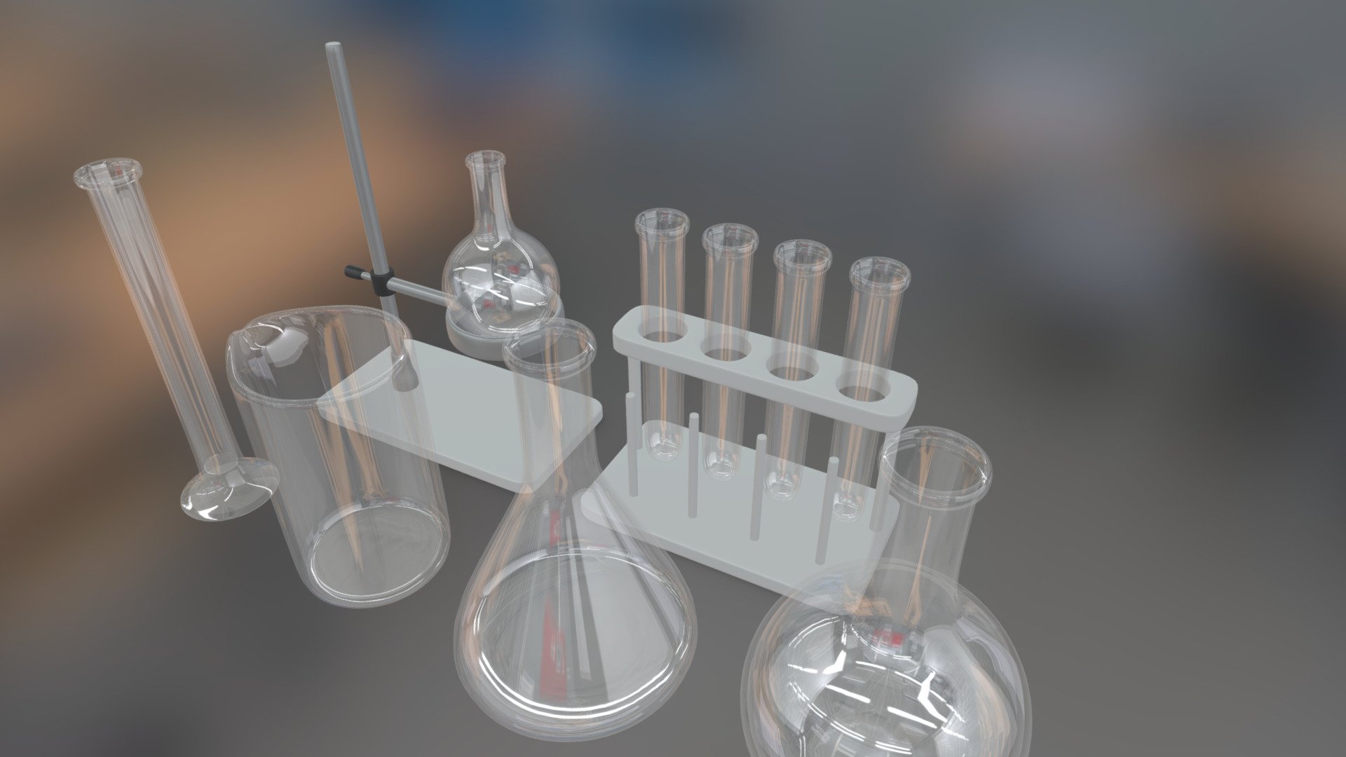 Chemistry Bottles - Download Free 3D Model By Dercruz926 [12b838f ...