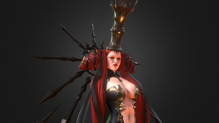 Chess Queen 3D Model
