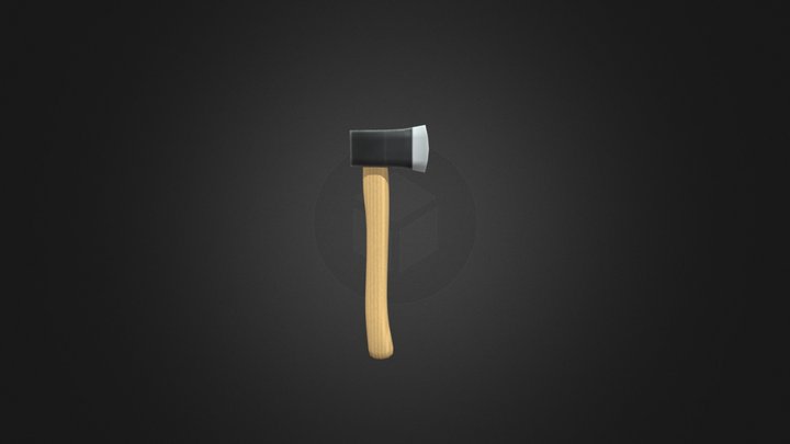 Low Poly Axe 3D Model