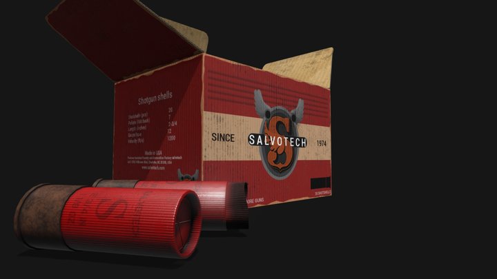 Salvotech buckshot box 3D Model