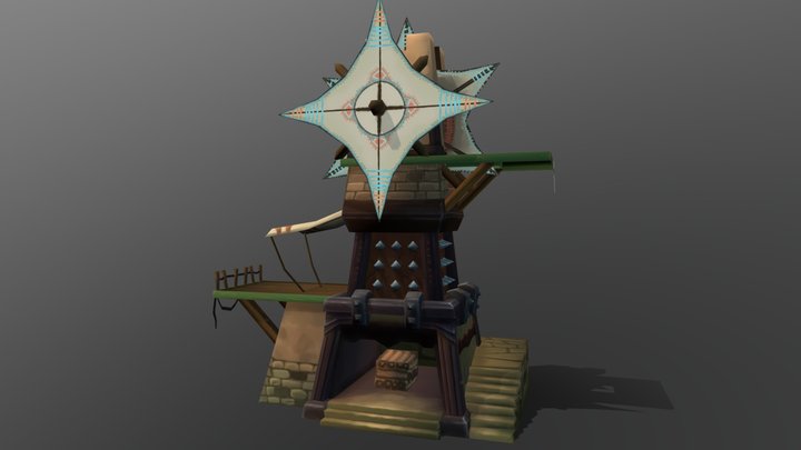 Windmill 風車 3D Model