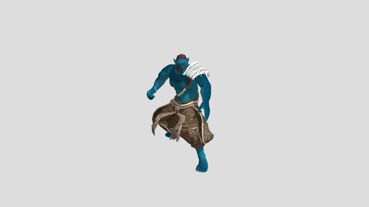 Standing Taunt Chest Thump 3D Model