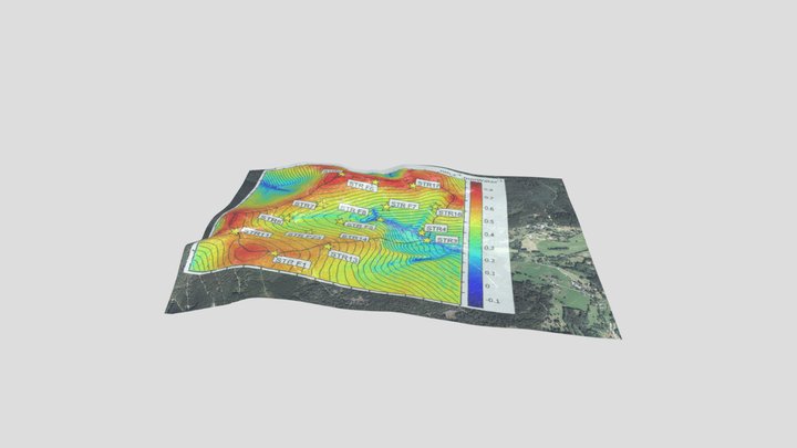 Strengbach: susceptibilité gravimétrique – Free 3D Model STL