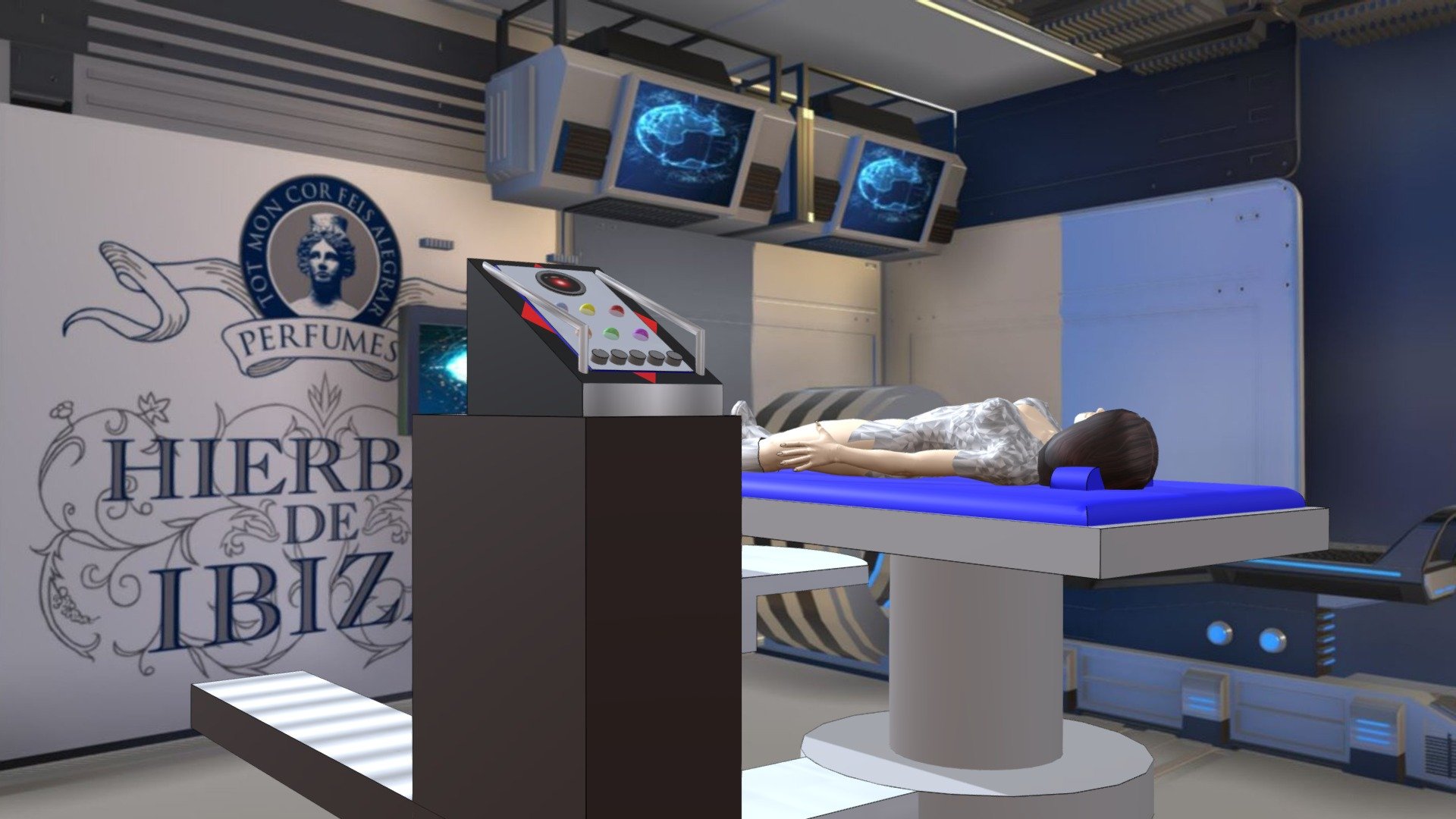 Laboratory bed 3D model by Miguelangelo Rosario (miguelangelo2k