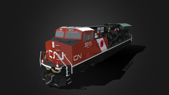 Canadian National es44ac(veterans unit) 3D Model