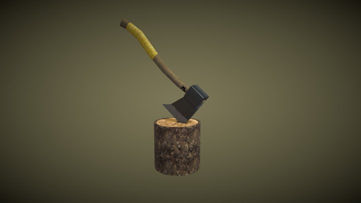 Woodcutter Axe 3D Model