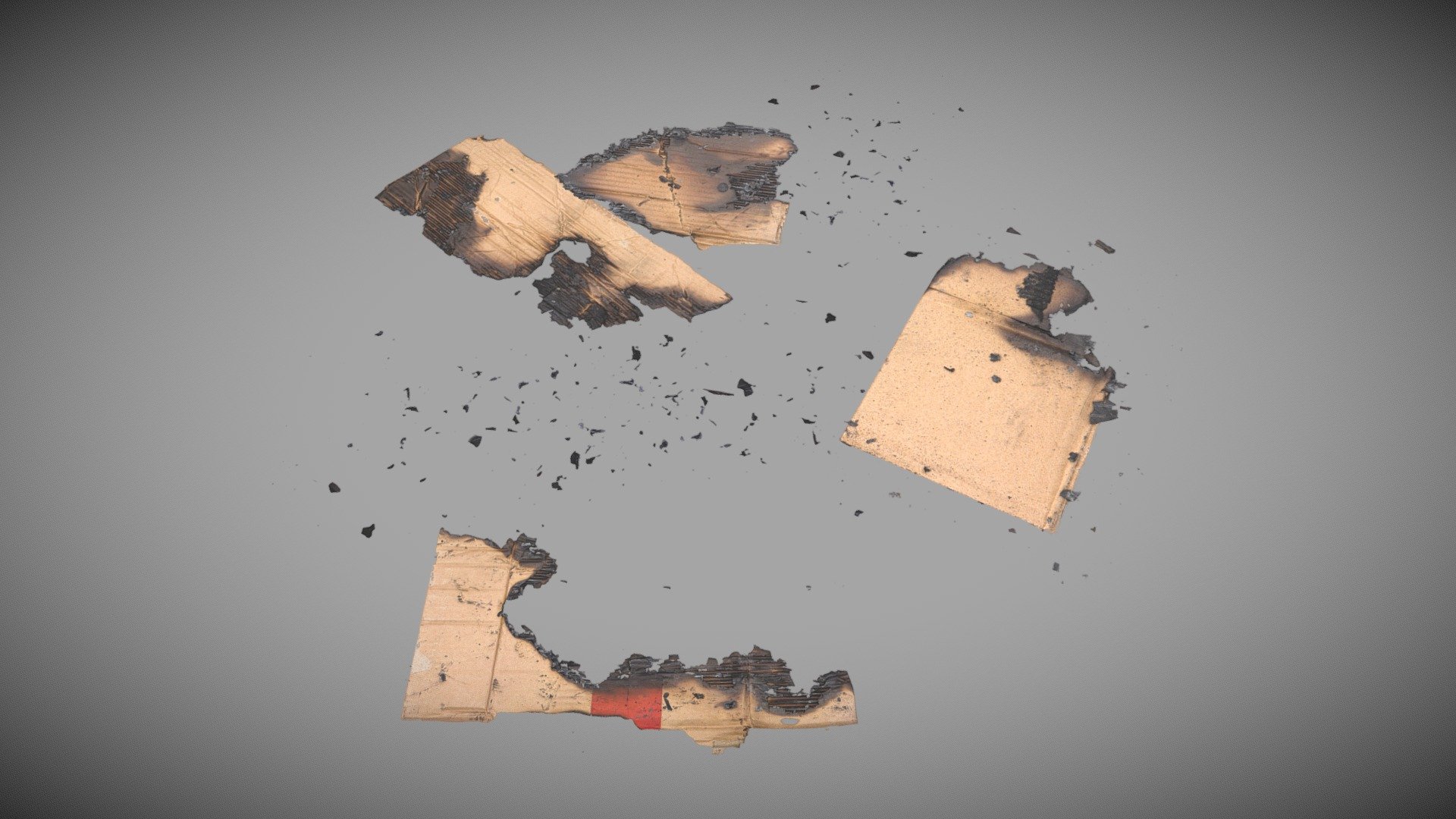 Decal - Burnt CardBoards - Ready to Unity HDRP