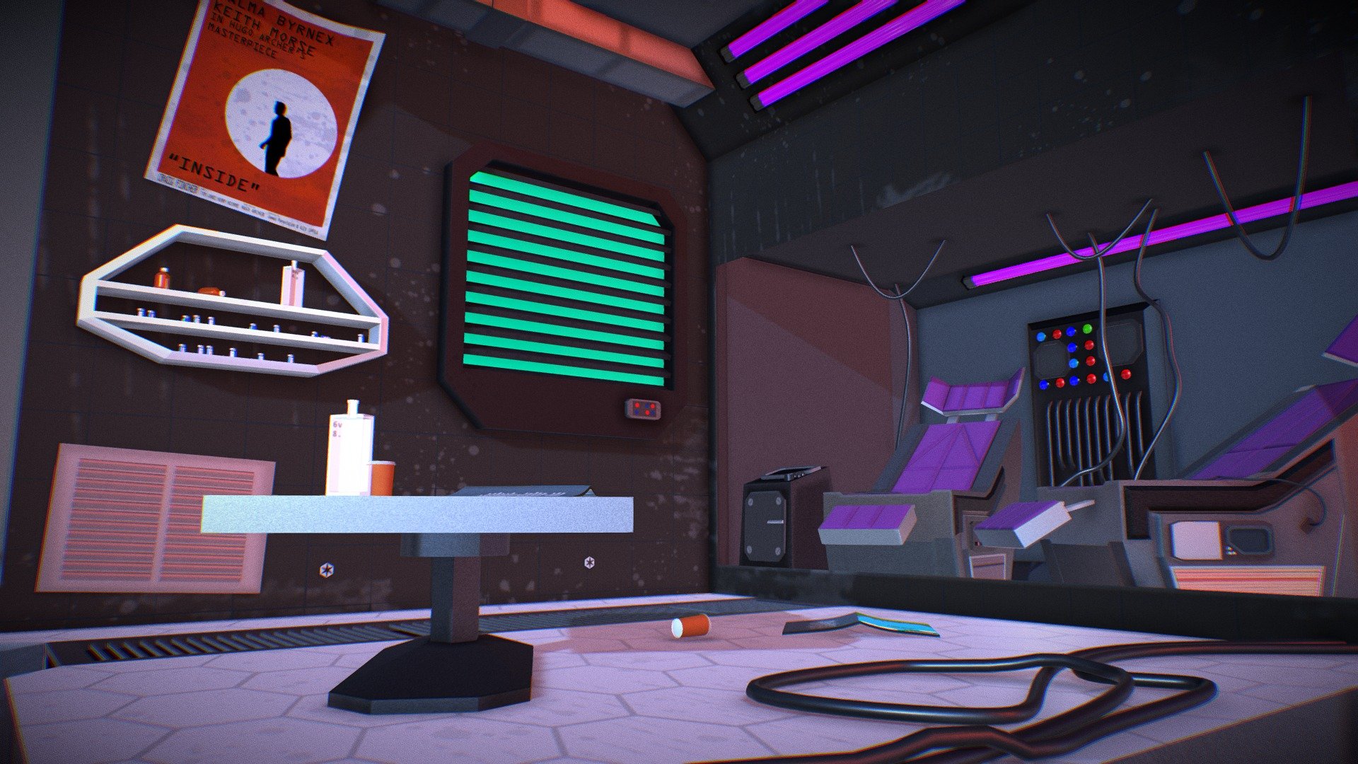 Cyberpunk Drug Room - Download Free 3D model by OwenMills (@OwenMills