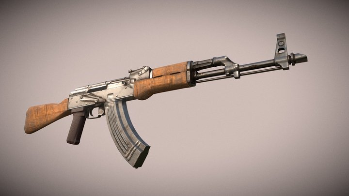 AK47 Rifle 3D Model