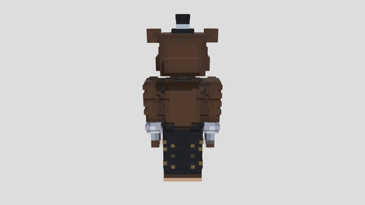 Stylized Freddy Fazbear (Minecraft) 3D Model
