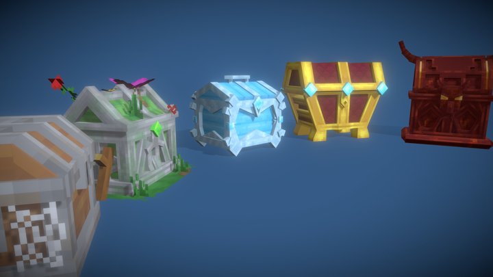 Crates 3D Model