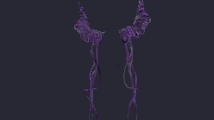 multicolour horns 3D Model