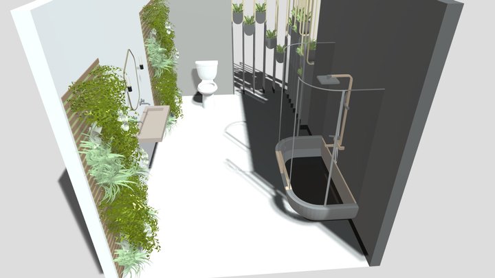 Modern Bathroom 3D Model