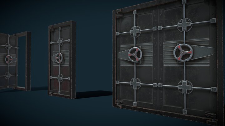 Factory Door_21_MB – Gratis 3D-model STL