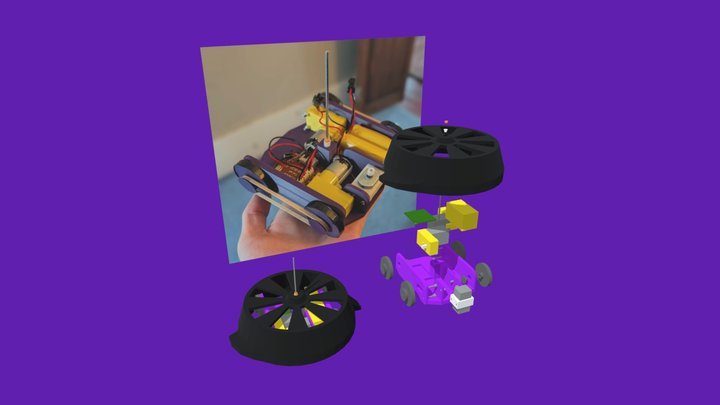 Toy Shell Spinner Combat Robot (3D Print)