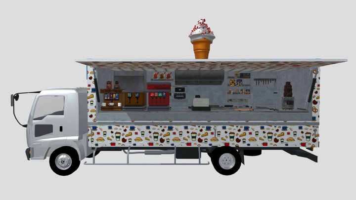 Burger Van WIP (v0.3) – Modèle 3D gratuit STL
