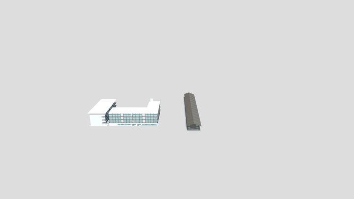อาคาร1-2 3D Model