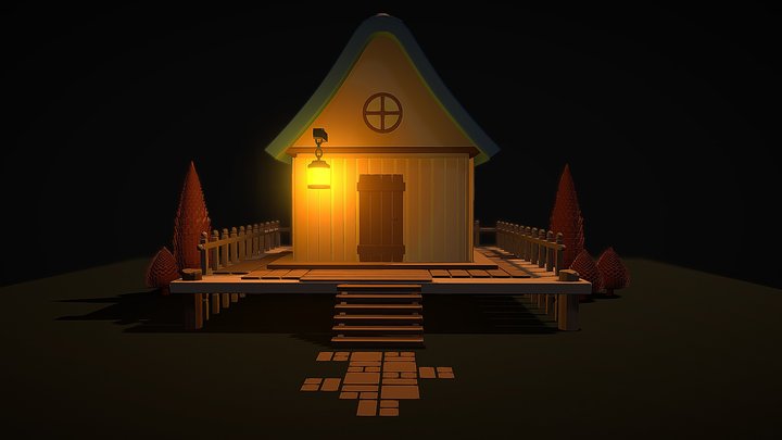 Night Home 3D Model