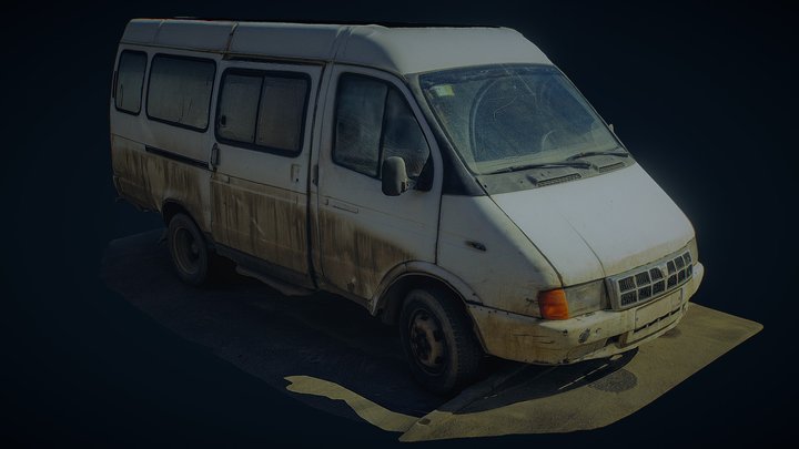 Dirty Minibus [RAW] 3D Model