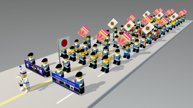 Lego Gifusho Rose Parade 3D Model