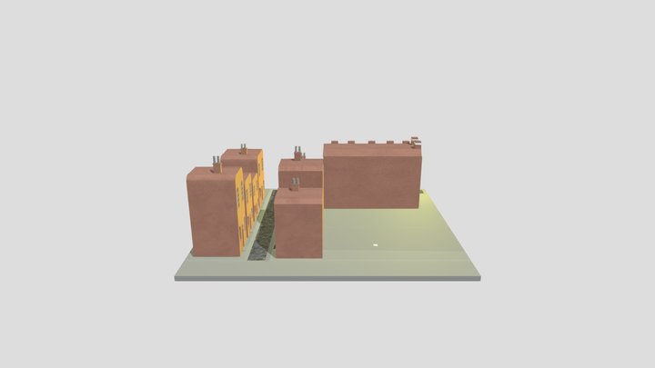 Victorian street Scene 3D Model