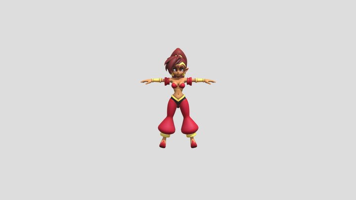 SHANTAE ( RED ) – Kostenloses 3D-Modell STL
