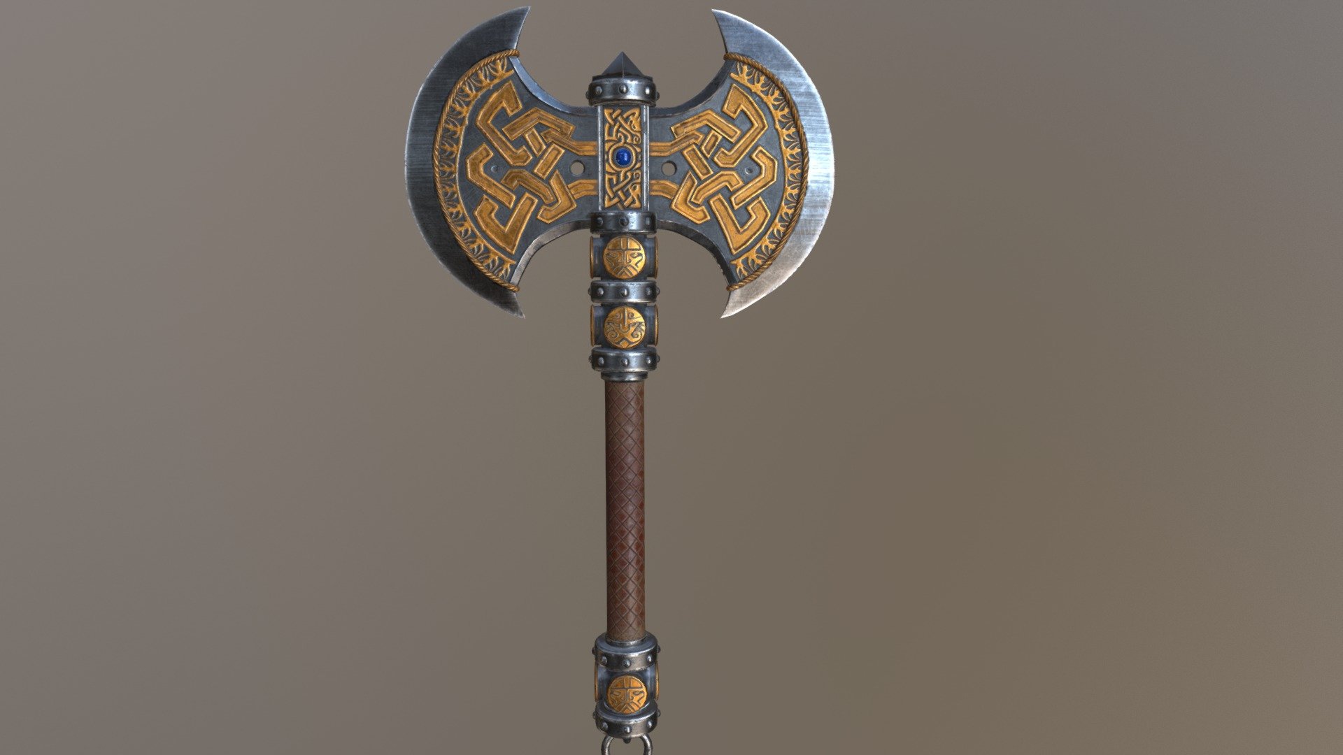 Dwarven Axe - 3D model by B_y_d_e [12caf37] - Sketchfab