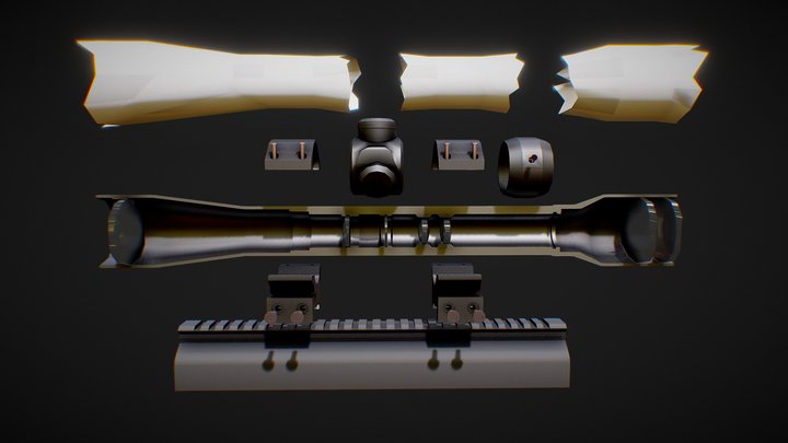 Anatomic Optical Sight 3D Model