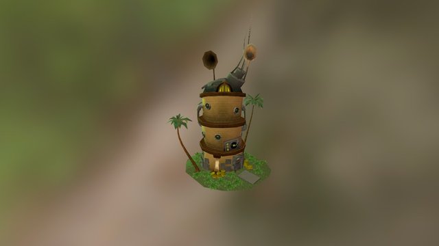 Goblin Radio Tower Station 3D Model