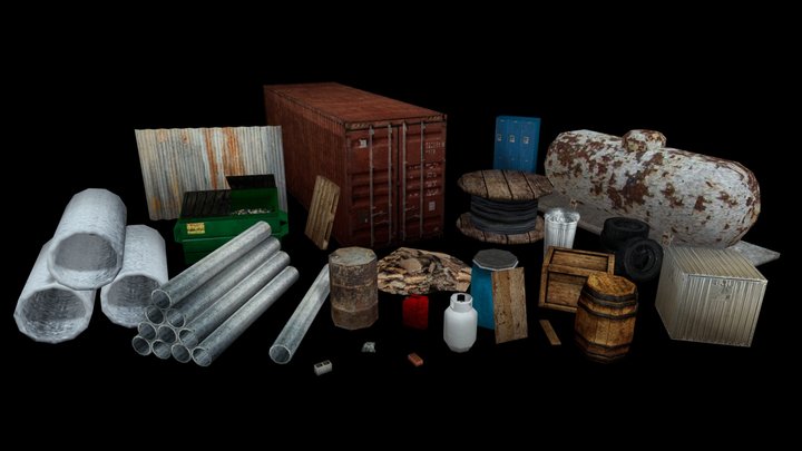 PSX Industrial Pack 3D Model