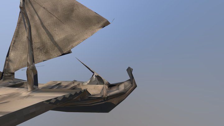 Micronesian Canoe 3D Model