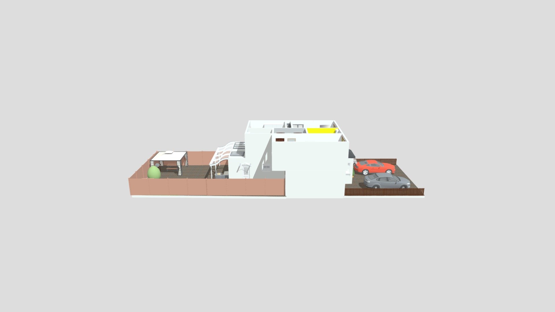 English 3 Bedroom House - Download Free 3D model by Home Design 3D
