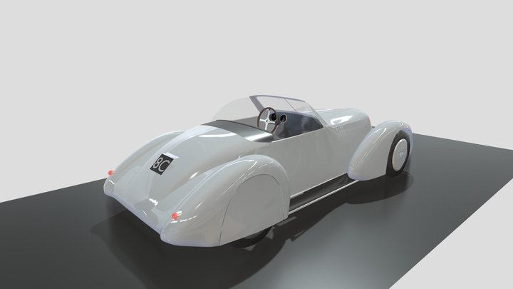 Alfa Romeo 8C Cabriolet Viotti 3D Model