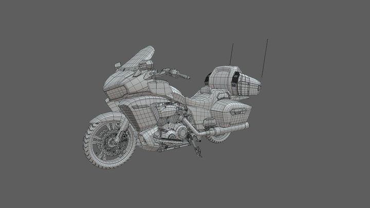 Yamaha Star Venture 3D Model