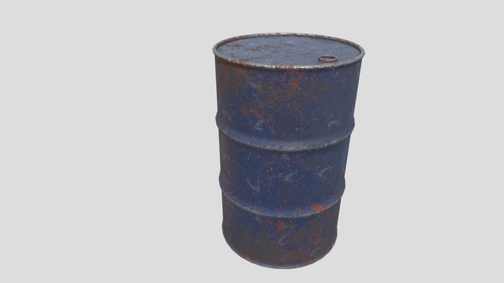 Oil Barrel 3D Model