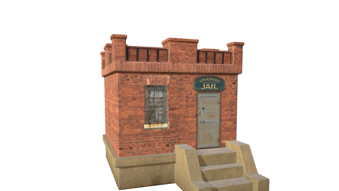 Greenport Jail 3D model by 3D Art Geeks (kcs) [12cd22b] Sketchfab