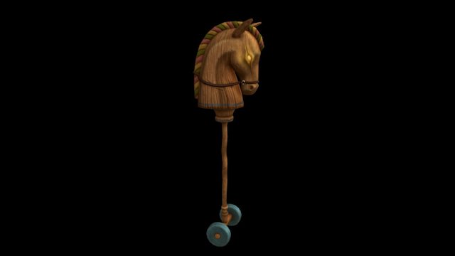 Weaponized Hobby Horse 3D Model