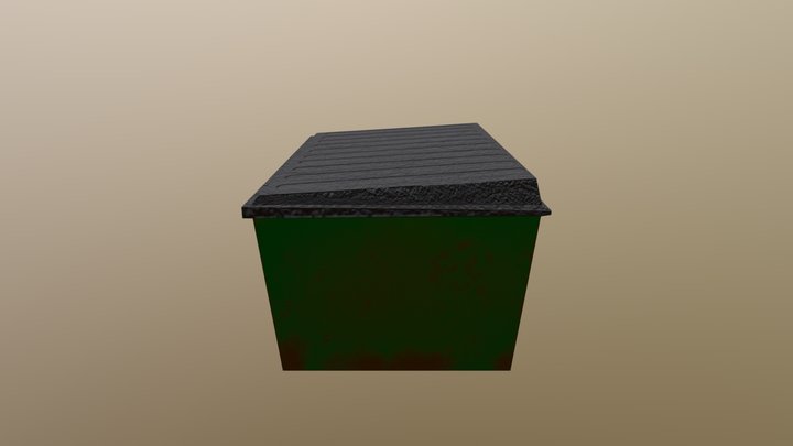 Large Dumpster Bin Prop 3D Model