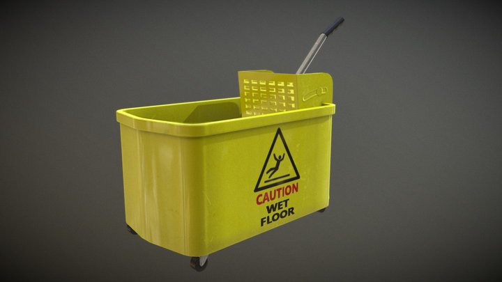 Cleaner Mop bucket 3D Model