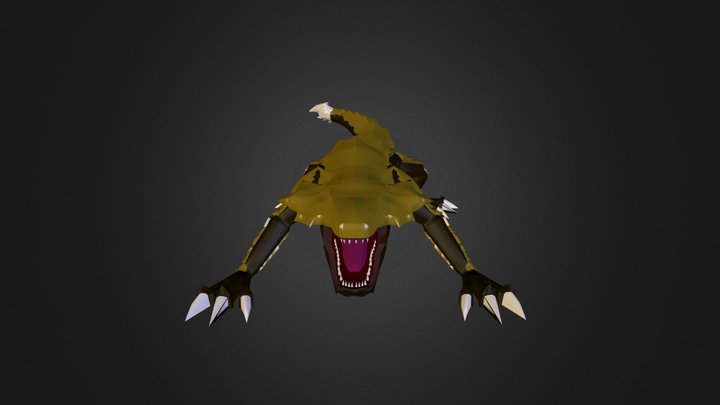 Armored Gecko  3D Model