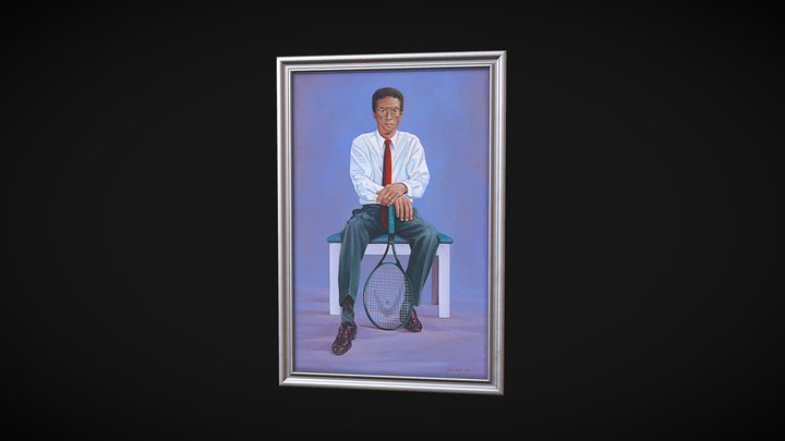 Arthur Ashe by Louis Briel 3D Model