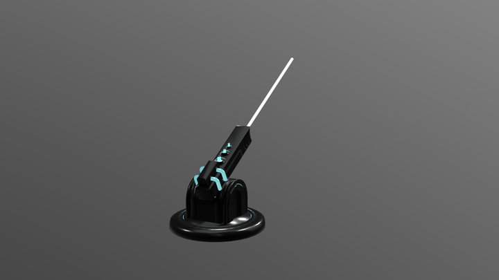 Laser Cannon 3D Model