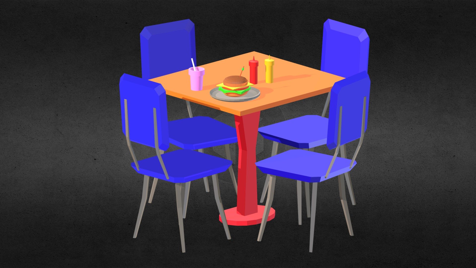 Retro Restaurant Table