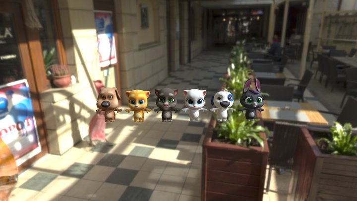 allmaincharacterstomfriends_rig_rip 3D Model